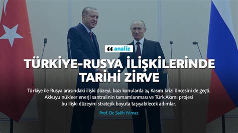 T­ü­r­k­i­y­e­-­R­u­s­y­a­ ­i­l­i­ş­k­i­l­e­r­i­n­d­e­ ­t­a­r­i­h­i­ ­z­i­r­v­e­